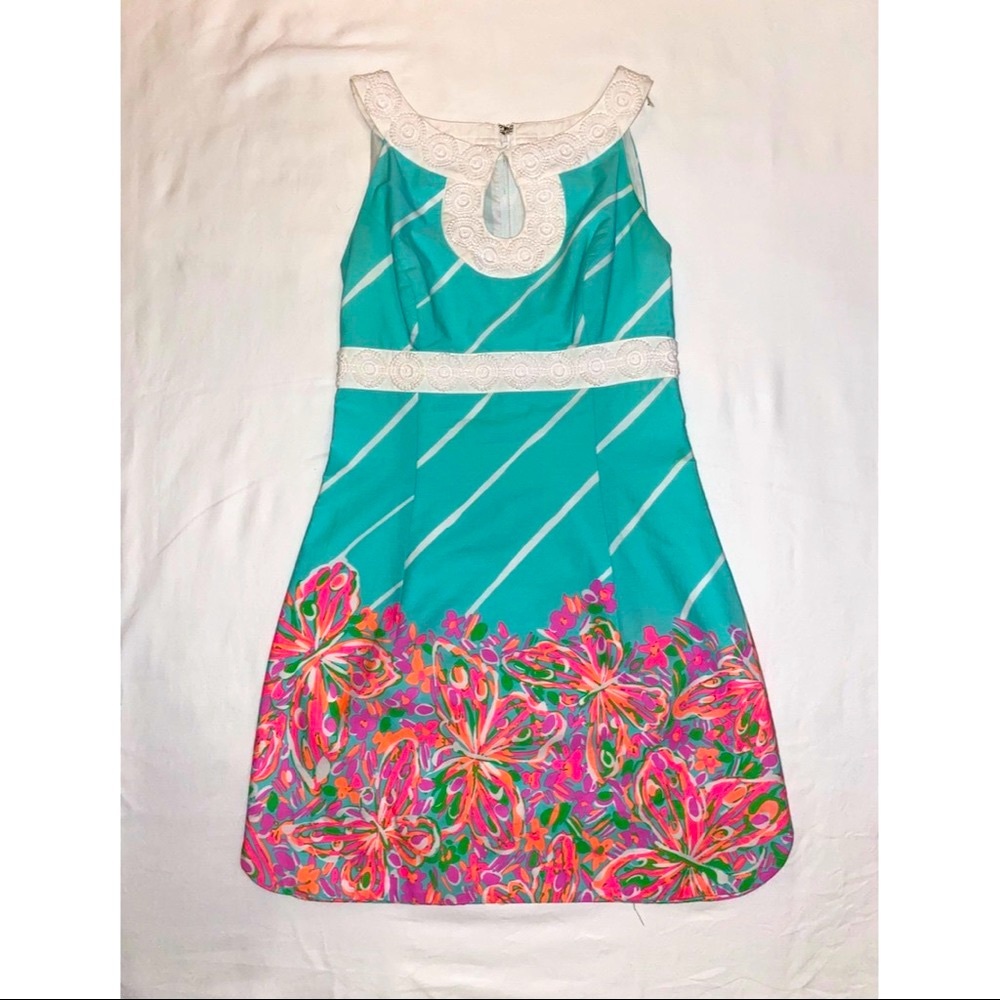 Lilly Pulitzer Sandbar Blue Crash Landing Dress